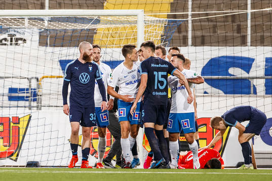 IFK Norrköpings Rasmus Stensbæk Lauritsen och Malmö FFs