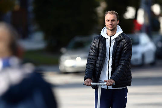 IFK Norrköpings Lars Krogh Gerson före fotbollsmatchen i