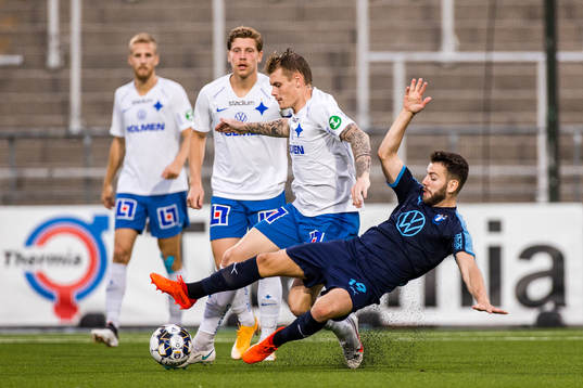 IFK Norrköpings Eric Smith och Malmö FFs Erdal Rakip