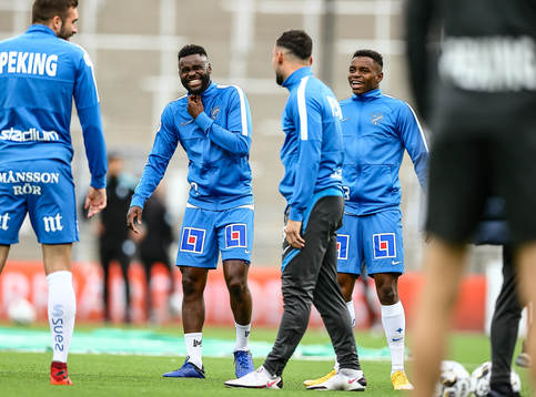 IFK Norrköpings Maic Semaoch Manasse Kusu  jublar