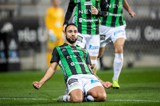 GAIS Richard Yarsuvat jublar efter 1-0