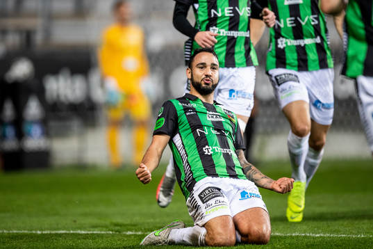 GAIS Richard Yarsuvat jublar efter 1-0
