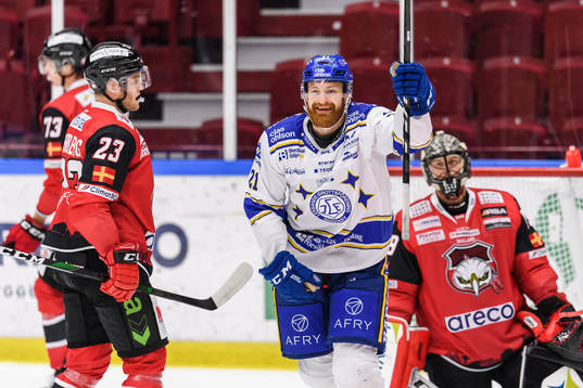 Leksands Mattias Ritola jublar