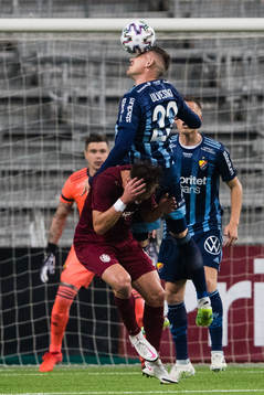 Damjan Dokovic of CFR Cluj and Fredrik Ulvestad of