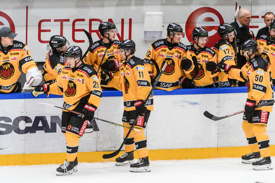 Luleås Erik Gustafsson , Petter Emanuelsson och Daniel