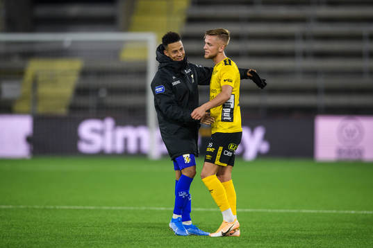 IFK Göteborg Tobias Sana och Elfsborgs Jesper Karlsson