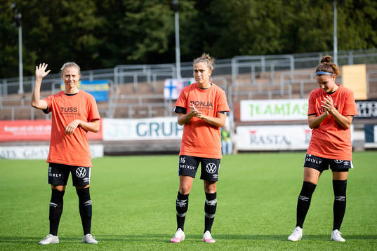 Göteborgs Rebecka Blomqvist, Filippa Angeldal och Natalia