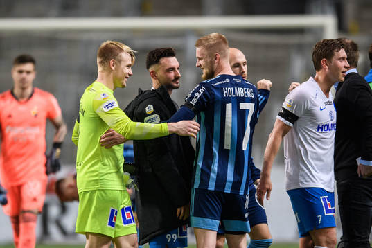 IFK Norrköpings målvakt Isak Pettersson och Sead