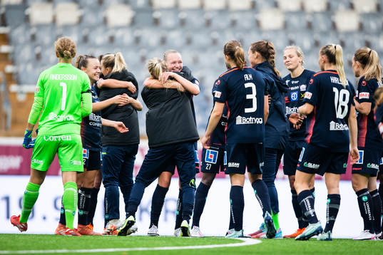 Linköpings spelare jublar