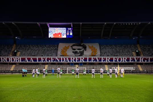 Örgrytes Tifo och tyst minut för Agne Simonsson och Lars-Åke Lagrell