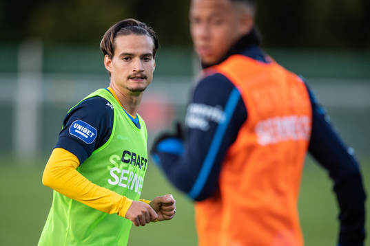 IFK Göteborg Amin Affane värmer upp