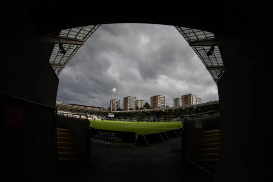 Bravida Arena interiört innan fotbollsmatchen i Allsvenskan mellan Häcken och Falkenberg den 3 oktober 2020 i Göteborg.