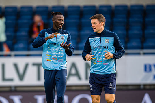 Amidou Diop and Andreas Eines Hopmark of Kristiansund