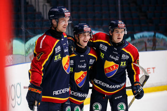 Djurgårdens Marcus Högström, William Eklund och Michael