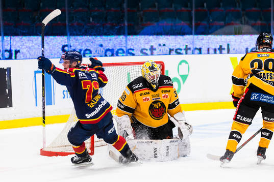 Djurgårdens William Eklund jublar