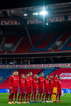 Alexander Sørloth, Erling Braut Haaland, Martin Ødegaard,