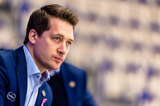 Växjös tränare Sam Hallam