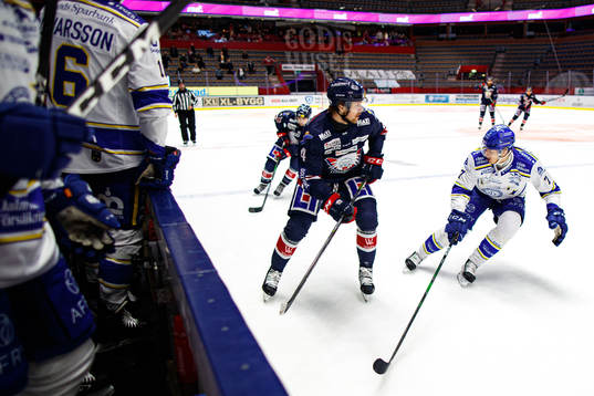 Linköpings Filip Berglund och Leksands Lucas Nordsäter