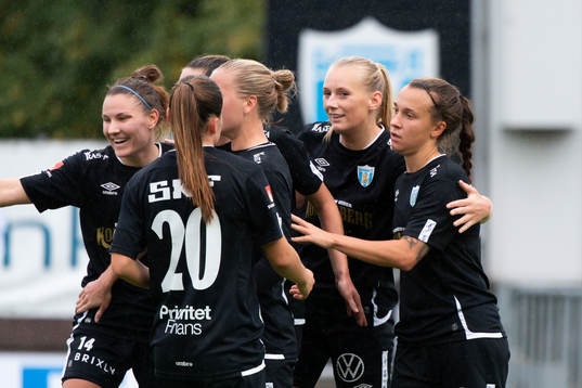 Göteborgs spelare jublar