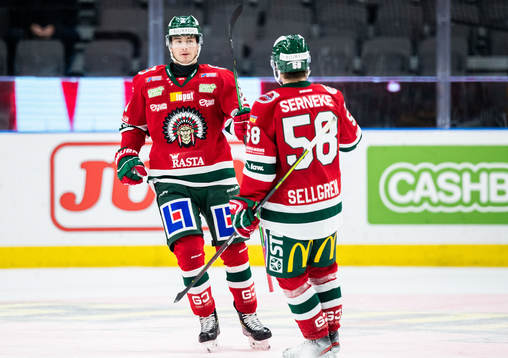 Frölundas Johan Sundström jublar