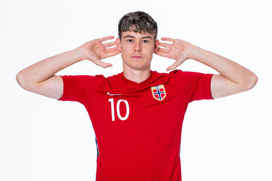 Jørgen Strand Larsen of the Norwegian national under-21