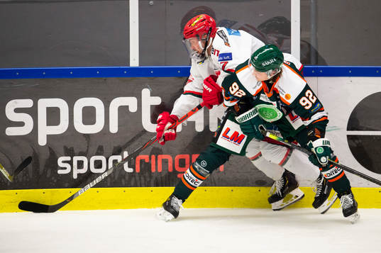 Kristianstads Dennis Svensson och Modos Magnus Häggström