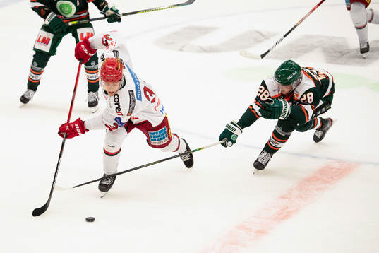 Kristianstads Max Wahlgren och Modos Max Tjernström