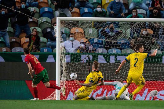 Diogo Jota of Portugal scores 2-0