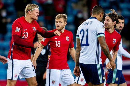 Erling Braut Haaland and Stefan Strandberg of Norway