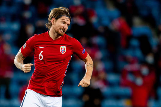 Stefan Strandberg of Norway celebrates