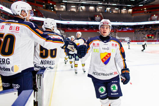 Djurgårdens Alexander Holtz jublar