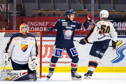 Linköpings Patrik Lundh jublar