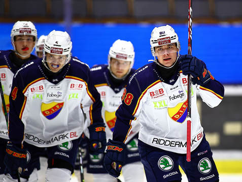 Djurgårdens Alexander Holtz jublar