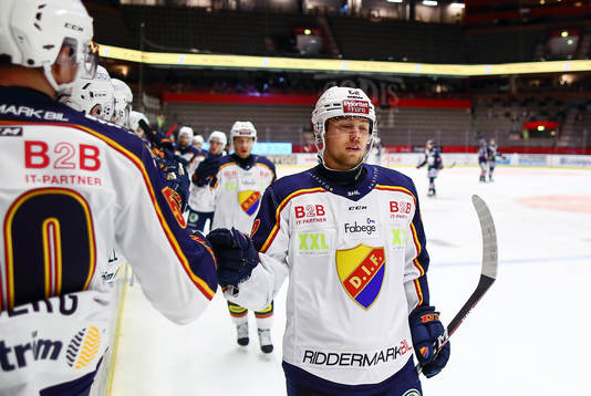 Djurgårdens Manuel Ågren jublar