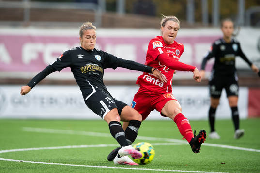 Göteborgs Filippa Angeldal  och Örebros Freja Olofsson