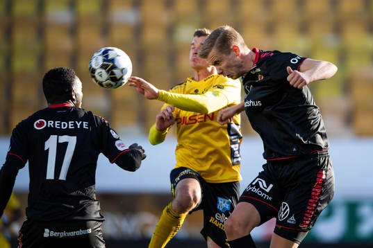 Kalmars Johan Stenmark och Elfsborgs Samuel Holmén