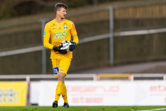 Varbergs målvakt August Strömberg