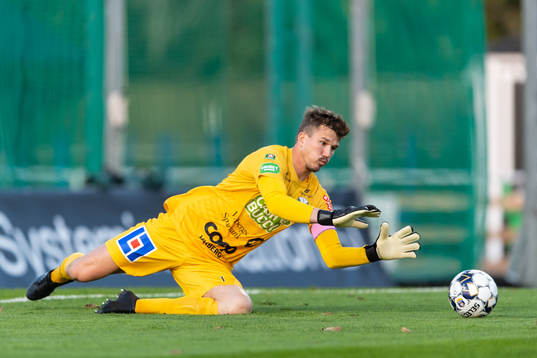 Varbergs målvakt August Strömberg