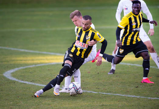 IFK Hässleholms Mohammed Hamdan i matchen mellan Österlen och  IFK Hässleholm i Skillinge den 18 oktober 2020. 
