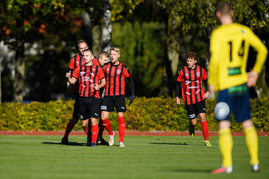 Eslöv Admir Osmamcevic jublar efter 1-1