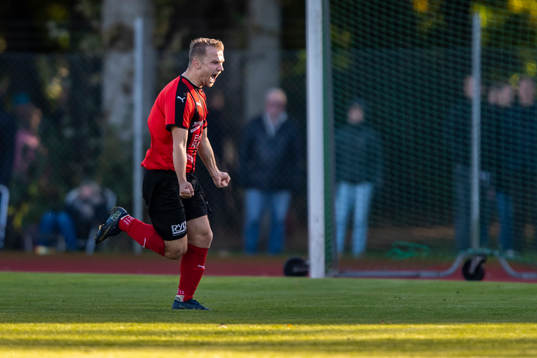 Eslöv Admir Osmamcevic jublar efter 2-1