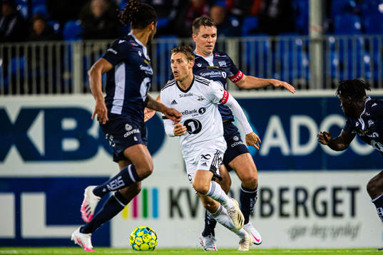Kristoffer Zachariassen of Rosenborg and Andreas Eines
