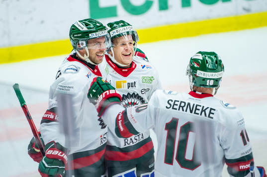 Frölundas Max Friberg jublar