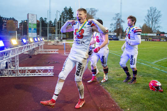 Carlstad Crusaders Jacob Bergwall jublar
