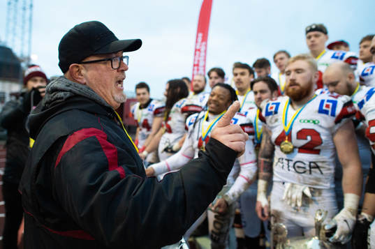 Carlstad Crusaders head coach BD Kennedy