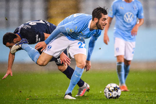 IFK Göteborg Giorgi Kharaishvili och Malmö FFs Adi Nalic