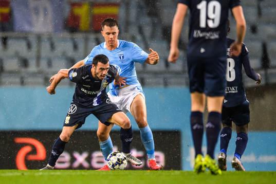 IFK Göteborg Giorgi Kharaishvili och Malmö FFs Jonas
