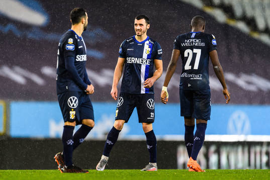 IFK Göteborg Giorgi Kharaishvili med lagkamrater