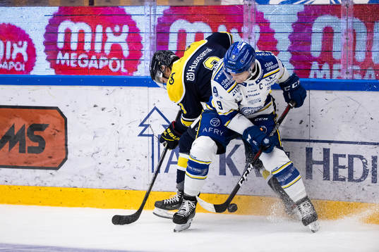s Daniel Bertov  och Leksands Patrik Zackrisson