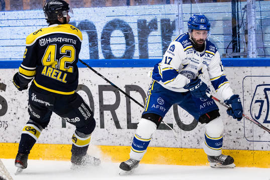 s Niklas Arell och Leksands Daniel Olsson Trkulja